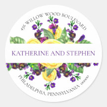 Gelbe Rosen | Violets Boho Floral Rücksendeadresse