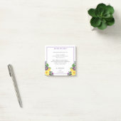 Gelbe Rosen | Violets Boho Floral Wedding Details Post-it Klebezettel (Büro)