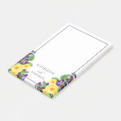 Gelbe Rosen | Violets Boho Floral Wedding Details Post-it Klebezettel (angewinkelt)