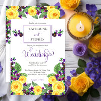 Gelbe Rosen |Violets Boho Floral Wedding