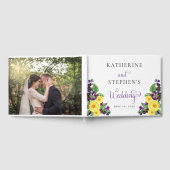 Gelbe Rosen | Violets Boho Floral Wedding Foto Gästebuch (Voll)