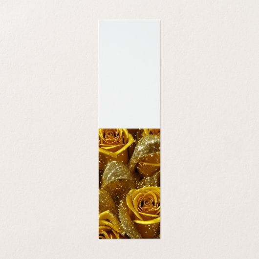 Gelbe Rosen Visitenkarten (Außenseite Aufgefaltet)