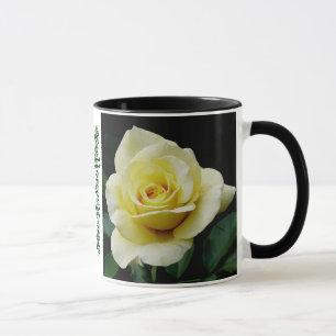 Gelbe Rosen-Wecker-Kaffee-Tasse Tasse