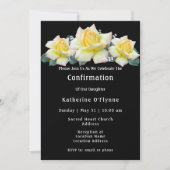 Gelbe Rosenbestätigung Einladung (Vorderseite)