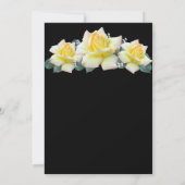 Gelbe Rosenbestätigung Einladung (Rückseite)