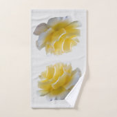Gelbe Rosenblätter Badhandtuch Set (Handtuch)