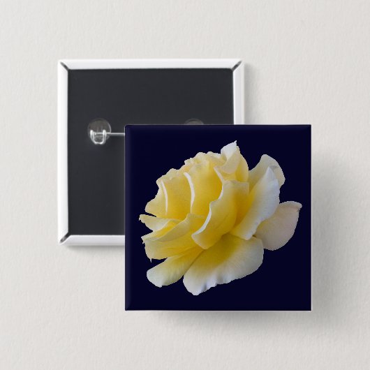 Gelbe Rosenblätter Button (Vorne & Hinten)