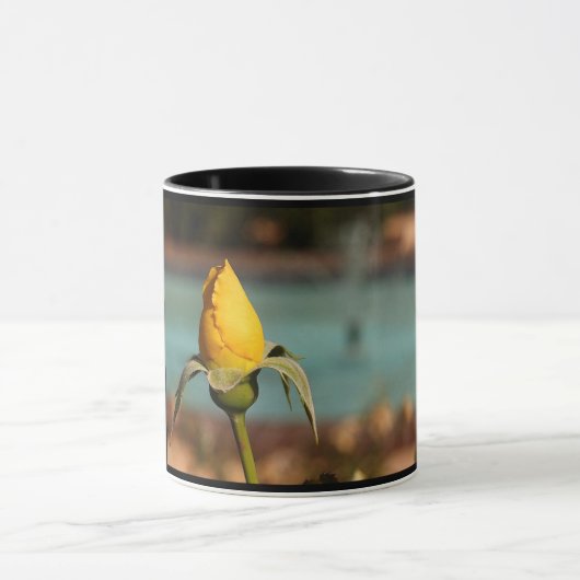 Gelbe Rosenblume 8 Tasse (Zentrum)