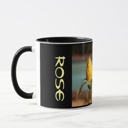 Gelbe Rosenblume 8 Tasse (Links)