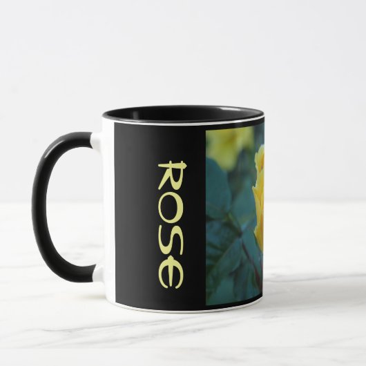 Gelbe Rosenblüte 7 Tasse (Links)