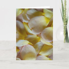 Gelbe Rosenblüten Karte