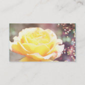 Gelbe Rosenbraue, neue Adresse für die Blume Visitenkarte (Rückseite)