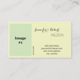 Gelbe Rosenbraue, neue Adresse für die Blume Visitenkarte