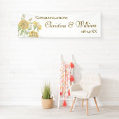 Gelbe Rosenhochzeit Banner (Insitu)