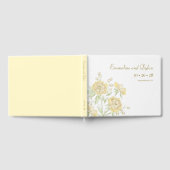 Gelbe Rosenhochzeit Gästebuch (Voll)