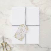 Gelbe Rosenhochzeit Geschenkanhänger (Mit Garn)