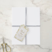 Gelbe Rosenhochzeit Geschenkanhänger (Mit Garn)