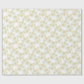 Gelbe Rosenhochzeit Geschenkpapier (Flach)