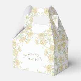Gelbe Rosenhochzeit Geschenkschachtel