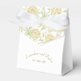 Gelbe Rosenhochzeit Geschenkschachtel