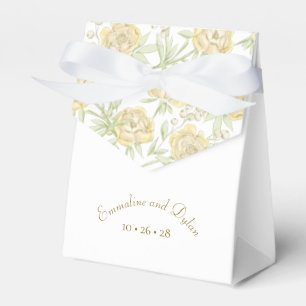 Gelbe Rosenhochzeit Geschenkschachtel