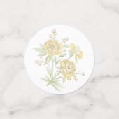 Gelbe Rosenhochzeit Konfetti (Klein Vorderseite)