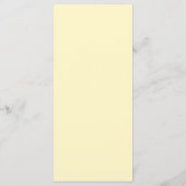 Gelbe Rosenhochzeit Menükarte (Rückseite)