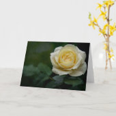 Gelbe Rosenkarte Karte (Gelbe Blume)