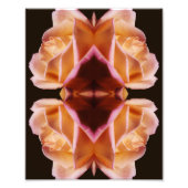 Gelbe Rosenknospe-Blume spiegelt Art Tinted 8x10 w Fotodruck (Vorne)