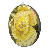 Gelbe Rosenknospe Dartscheibe (Vorderseite rechts)