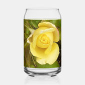 Gelbe Rosenknospe Dosenglas (Rückseite)