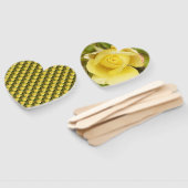 Gelbe Rosenknospe Fächer (Non-assembled)