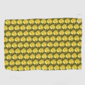 Gelbe Rosenknospe Golfhandtuch (Horizontal)