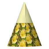 Gelbe Rosenknospe Partyhütchen (Rückseite)