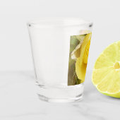Gelbe Rosenknospe Schnapsglas (Links)
