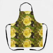 Gelbe Rosenknospe Schürze (Vorderseite)
