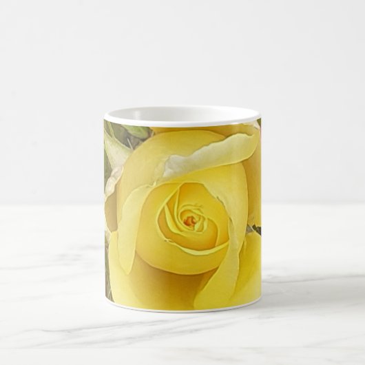 Gelbe Rosenknospe Tasse (Mittel)