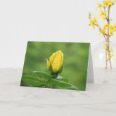 Gelbe Rosenknospekarte Karte (Gelbe Blume)