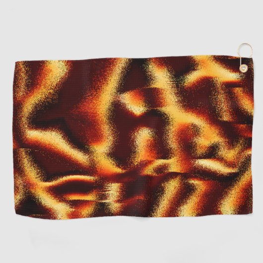 Gelbe rote Flecken sehen aus, wenn Spray oder Tint Golfhandtuch (Horizontal)