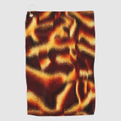 Gelbe rote Flecken sehen aus, wenn Spray oder Tint Golfhandtuch (Vorderseite)