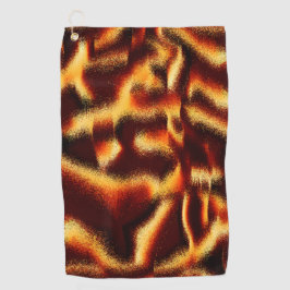 Gelbe rote Flecken sehen aus, wenn Spray oder Tint Golfhandtuch