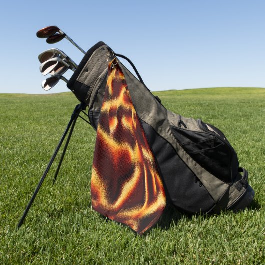 Gelbe rote Flecken sehen aus, wenn Spray oder Tint Golfhandtuch (Gras)