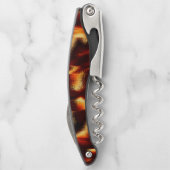 Gelbe rote Flecken sehen aus, wenn Spray oder Tint Kellnermesser (Rückseite)