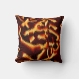 Gelbe rote Flecken sehen aus, wenn Spray oder Tint Kissen