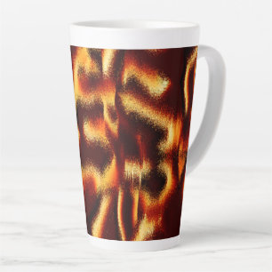 Gelbe rote Flecken sehen aus, wenn Spray oder Tint Milchtasse