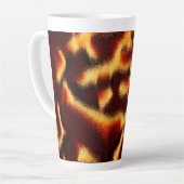 Gelbe rote Flecken sehen aus, wenn Spray oder Tint Milchtasse (Linke Ecke)