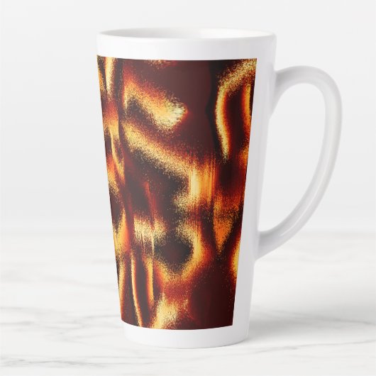 Gelbe rote Flecken sehen aus, wenn Spray oder Tint Milchtasse (Rechts)