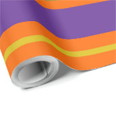 Gelbe, rote, grüne und Lila Streifen Geschenkpapier (Rolleneckpunkt)