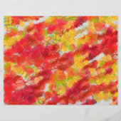 Gelbe rote Spritzer Flyer (Hinten)