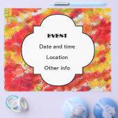 Gelbe rote Spritzer Flyer (Einzeln)